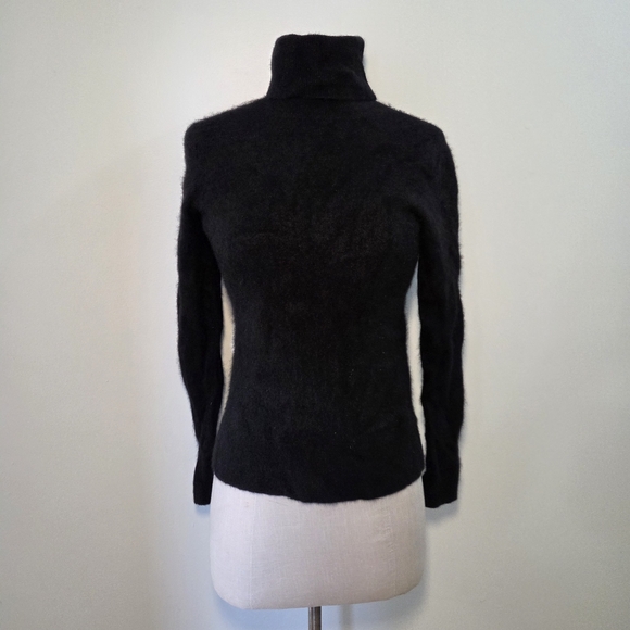 Saks Fifth Avenue Cashmere Black Turtleneck Sweater Medium